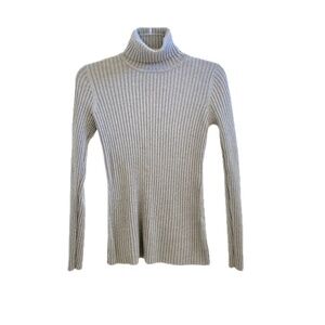 Sparkle Silver Turtleneck Size: Large